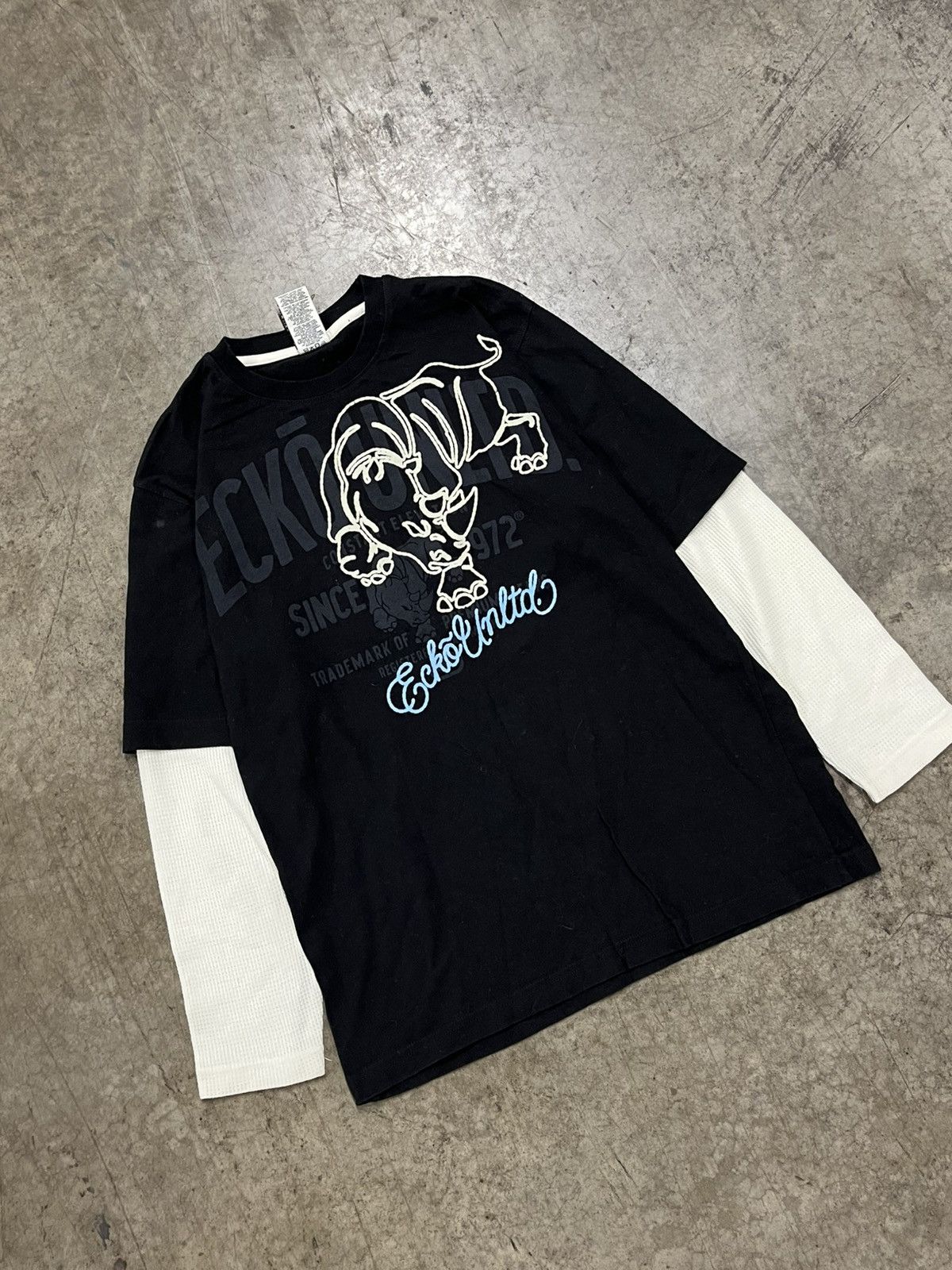 Ecko Unltd. × Vintage Ecko y2k layerd thermal longsleeve tee shirt hype rare Size US L / EU 52-54 / 3 - 1 Thumbnail