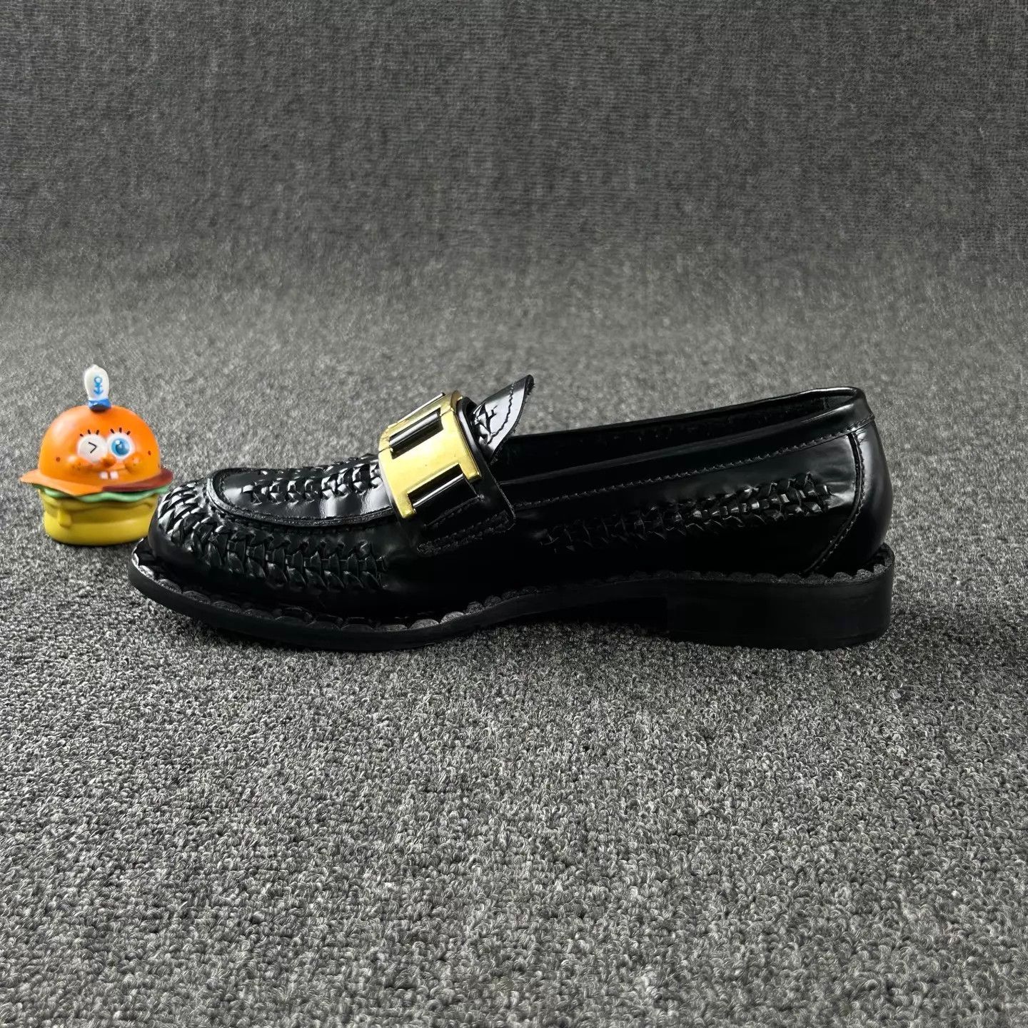 Prada Prada Woven Leather Shoes Gold Buckle 37.5 Size US 7 / IT 37 - 3 Thumbnail