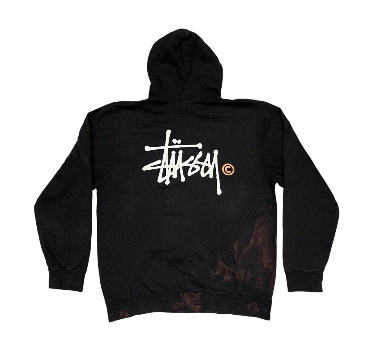 Stussy 2000s STUSSY FADED HOODIE ZIPPER Size US XXL / EU 58 / 5 - 3 Thumbnail