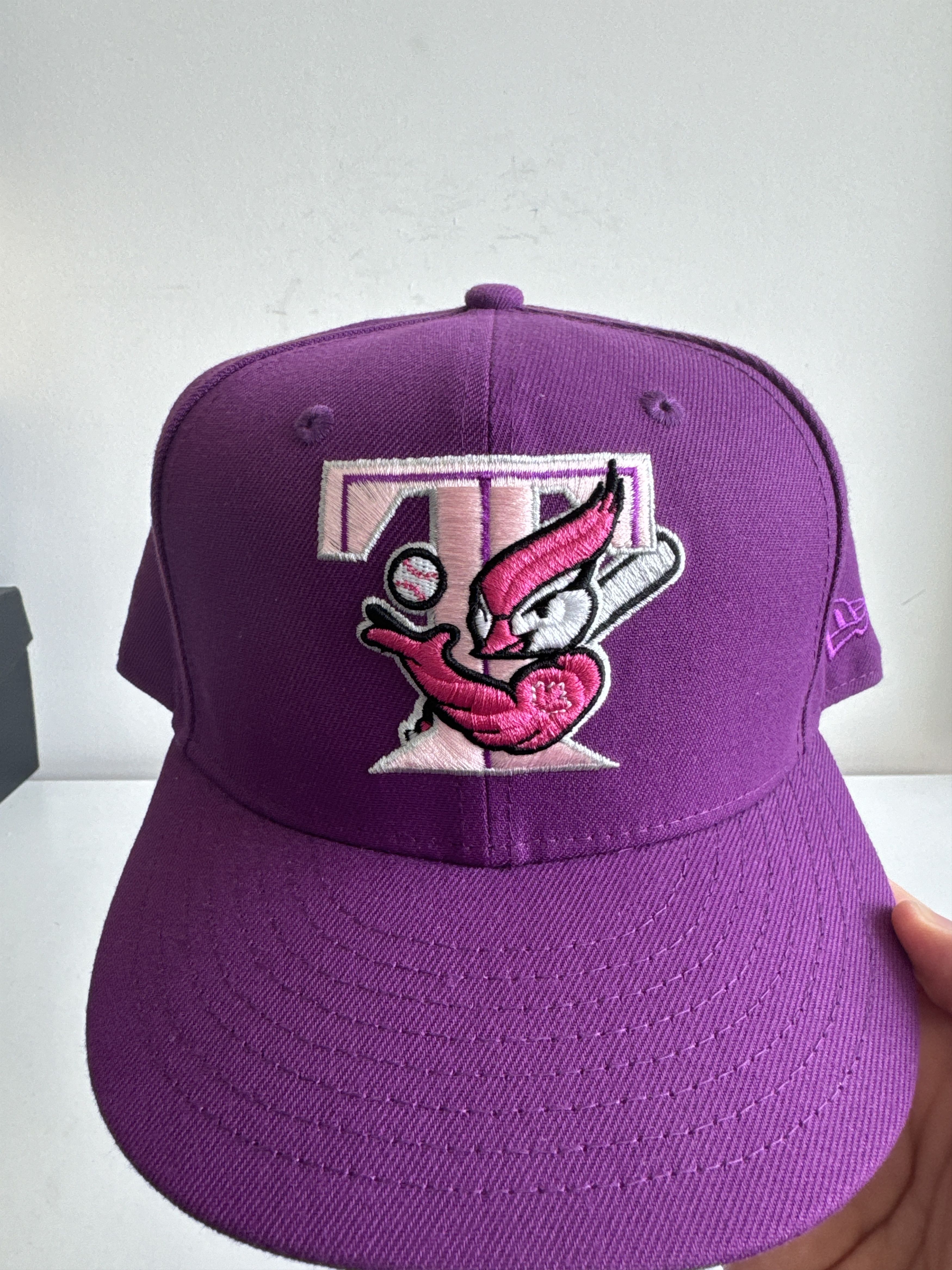 New Era Size 7 1/2 Styll Toronto Blue Jays Pink Bottom Fitted Hat Size ONE SIZE - 4 Thumbnail