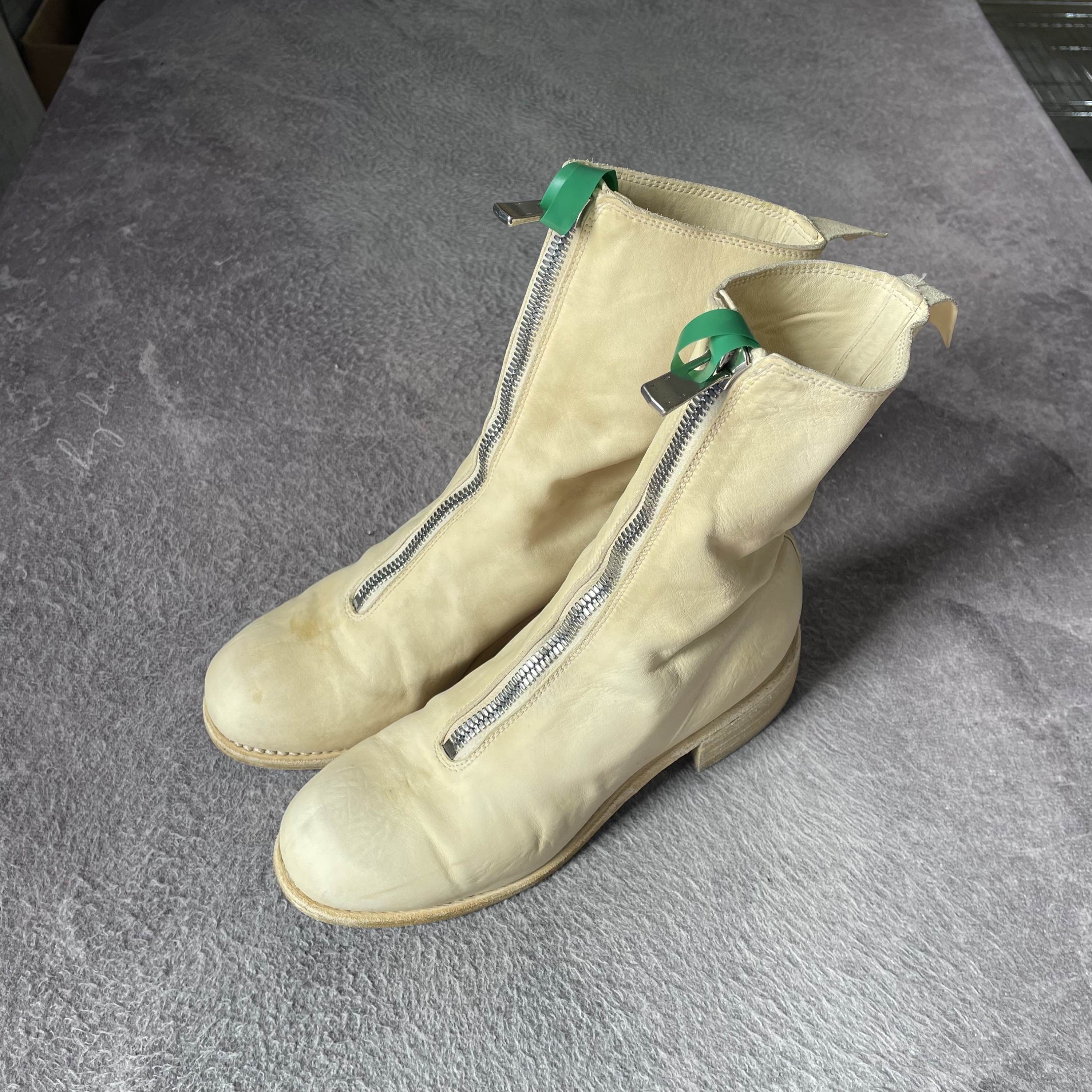 Guidi Guidi White Horse Leather Front Zip Boots Size 37 Size US 7 / IT 37 - 1 Thumbnail
