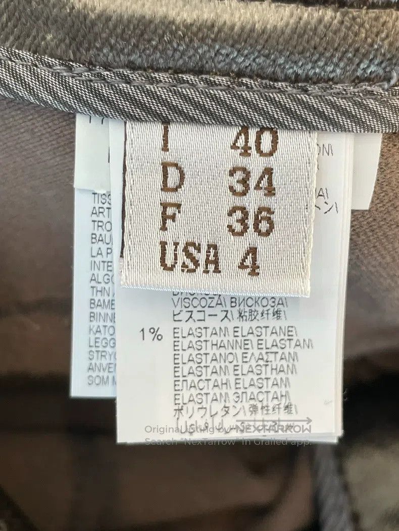 Brunello Cucinelli Brunello Cucinelli Military Green Velvet Casual Trousers Size 26" / US 2 / IT 38 - 4 Thumbnail