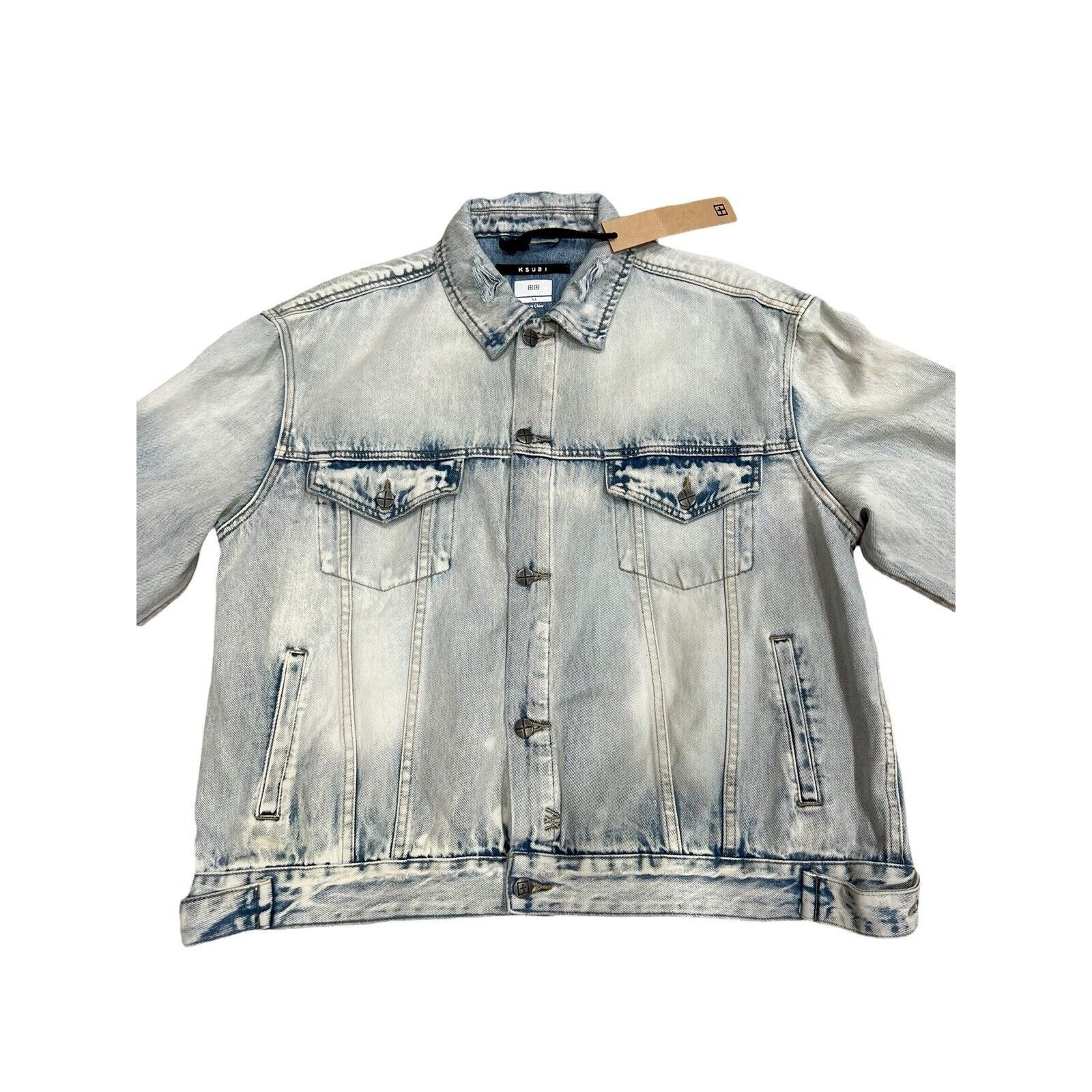 Ksubi Ksubi Jeans Mens Logo Stencil Denim Trucker Jacket Size XL Grailed