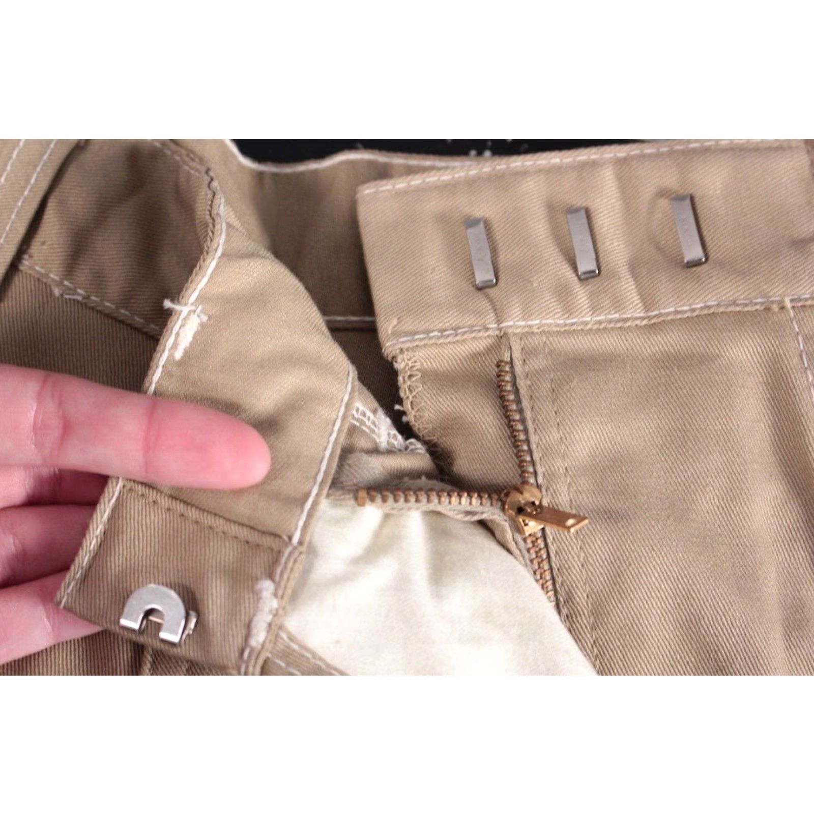 Vintage VTG 1950s NOS Capris / Pants Women's Beige 23" 12 50s Dungarattes Capris / Pants Mens? Womens Size 40" / US 18 - 6 Thumbnail