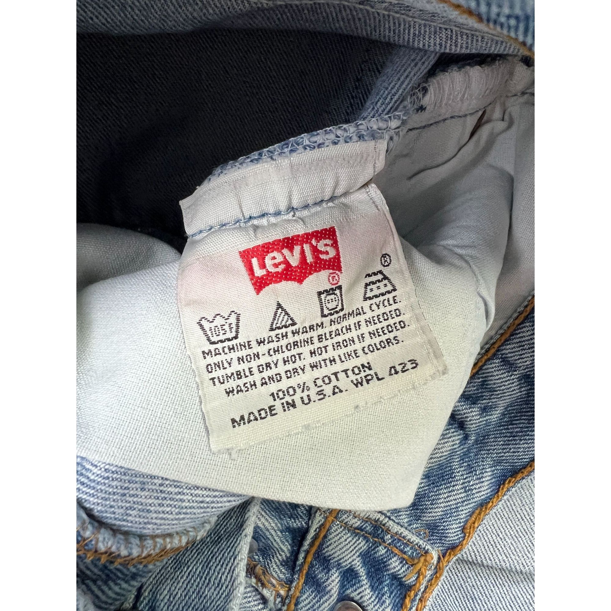 Levi's Levi’s 501 Made in USA Distressed Denim Jeans Pants (Y0902) Size 29" - 9 Thumbnail