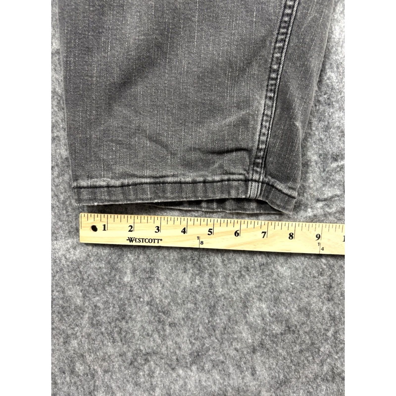 Vintage Harbor Bay Jeans Mens Black Regular Fit Stretch 44x28 DenIm Denim Button Zip Pockets 90s Big & Tall Mens Size US 44 / EU 60 - 6 Thumbnail