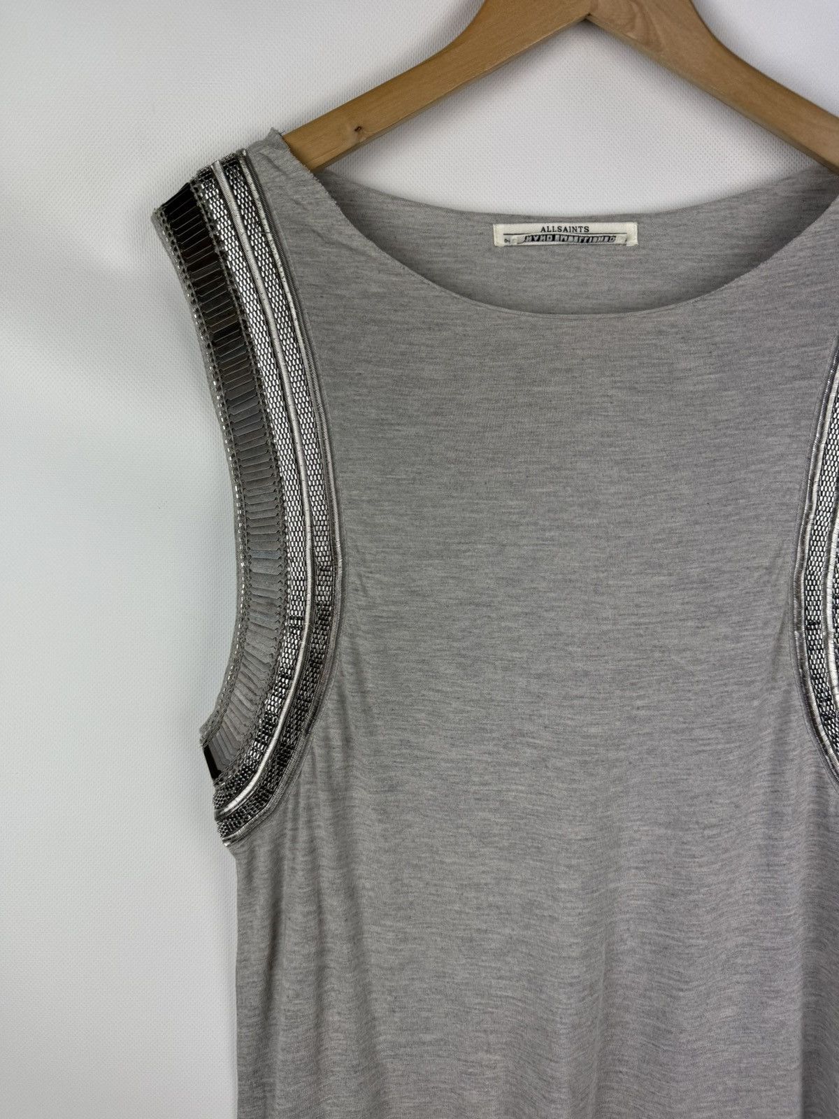 Allsaints Allsaints Siri Ladies Sleeveless Studded Vest Dress Size M / US 6-8 / IT 42-44 - 5 Thumbnail