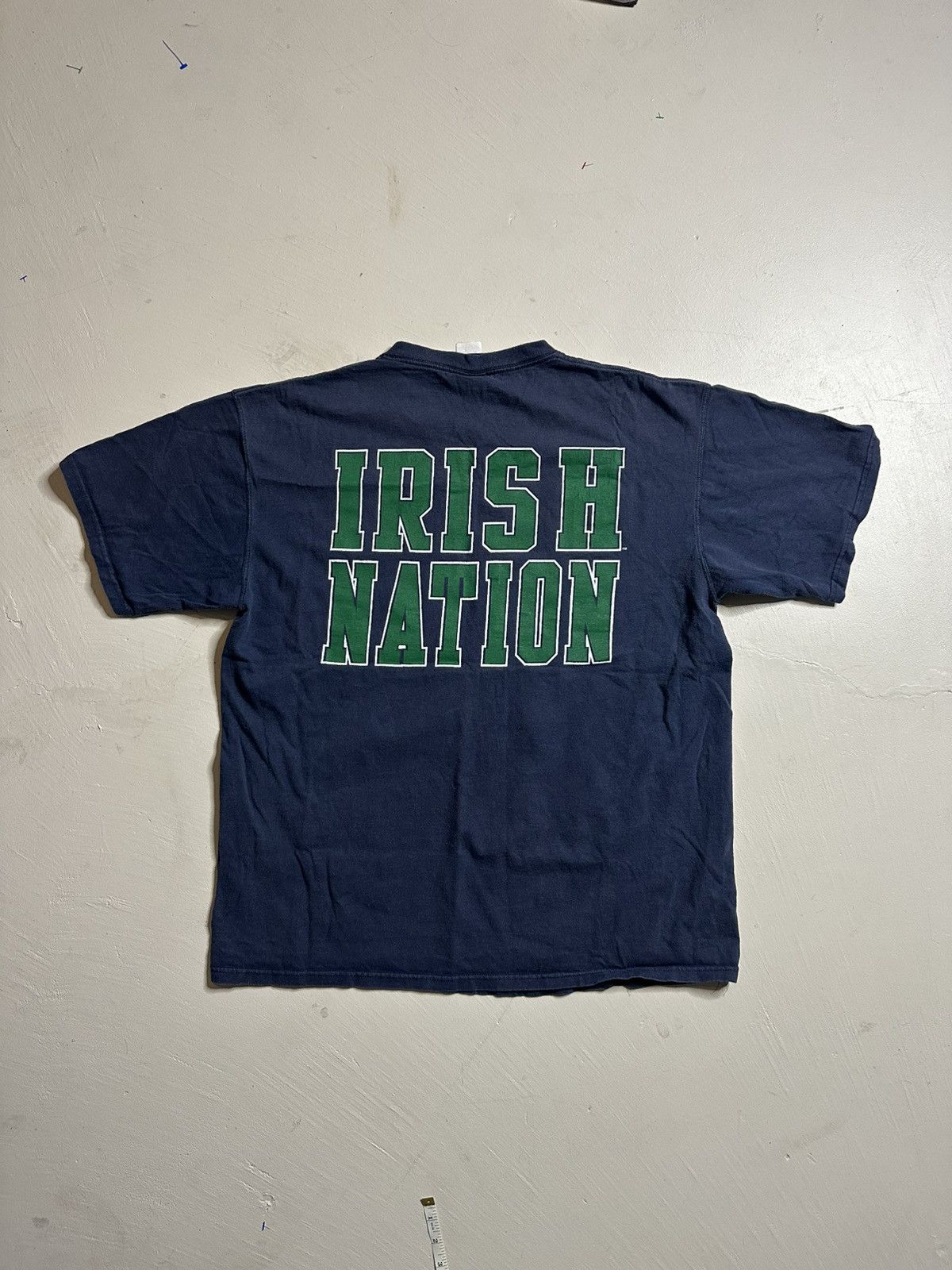 Vintage Vintage Notre Dame Fighting Irish T Shirt Size US XL / EU 56 / 4 - 7 Thumbnail