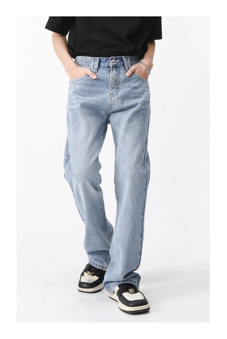 Japanese Brand × Jean Vintage Washed Straight Stretch Bootcut Jeans Size US 32 / EU 48 - 2 Thumbnail