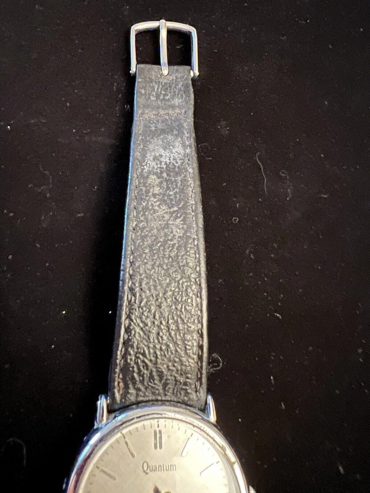 Designer Vintage Quantum Watch New Battery Working Size ONE SIZE - 3 Thumbnail