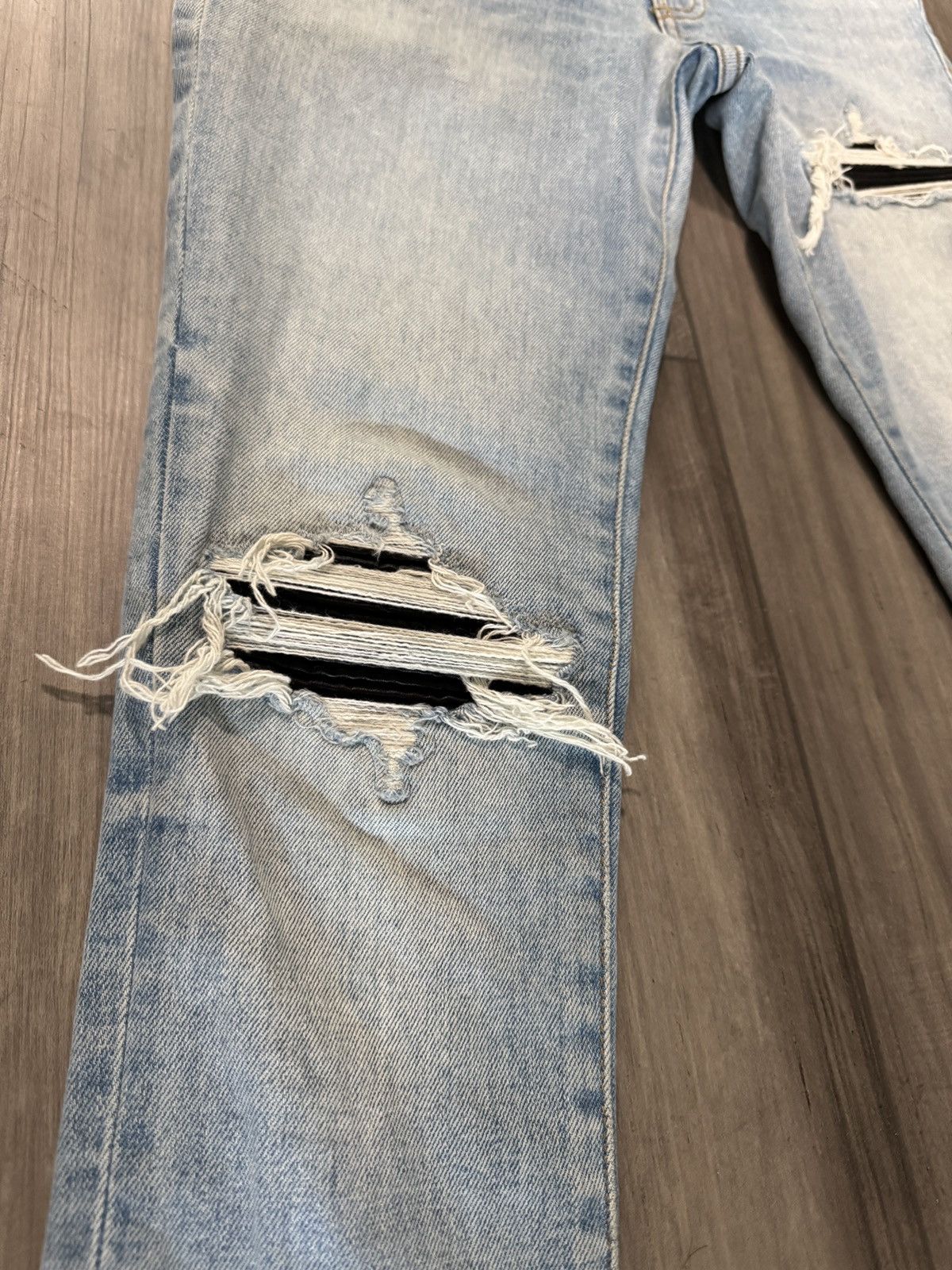 Amiri Amiri MX1 Skinny Blue Black Patch Size US 26 / EU 42 - 4 Thumbnail