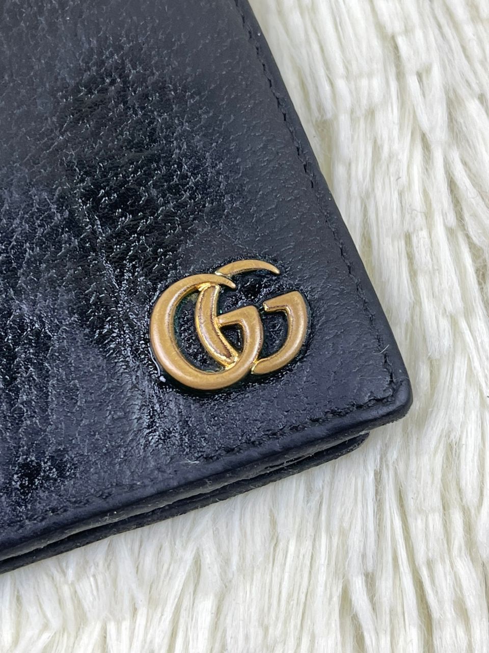 Gucci × Vintage Gucci GG Marmont Bi-Fold Leather Wallet Size ONE SIZE - 10 Thumbnail