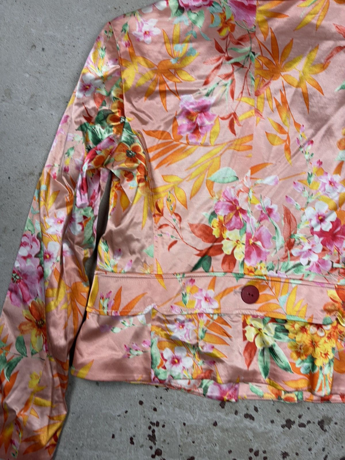 Dolce & Gabbana 2000s Dolce & Gabbana Viscose Floral Print Blazer Jacket Size L / US 10 / IT 46 - 15 Thumbnail