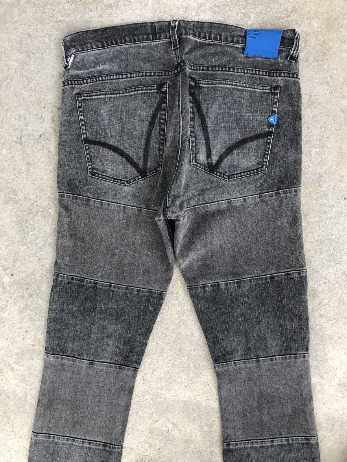 Who Decides War Adidas Distressed Jeans Patchwork Skinny Jeans Size US 34 / EU 50 - 8 Thumbnail