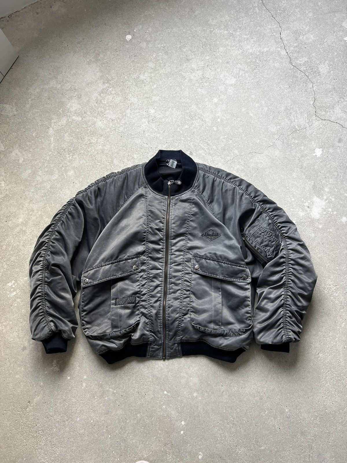 20471120 × Vintage 00s Vintage Balenciaga Style Bomber Size US XL / EU 56 / 4 - 7 Thumbnail