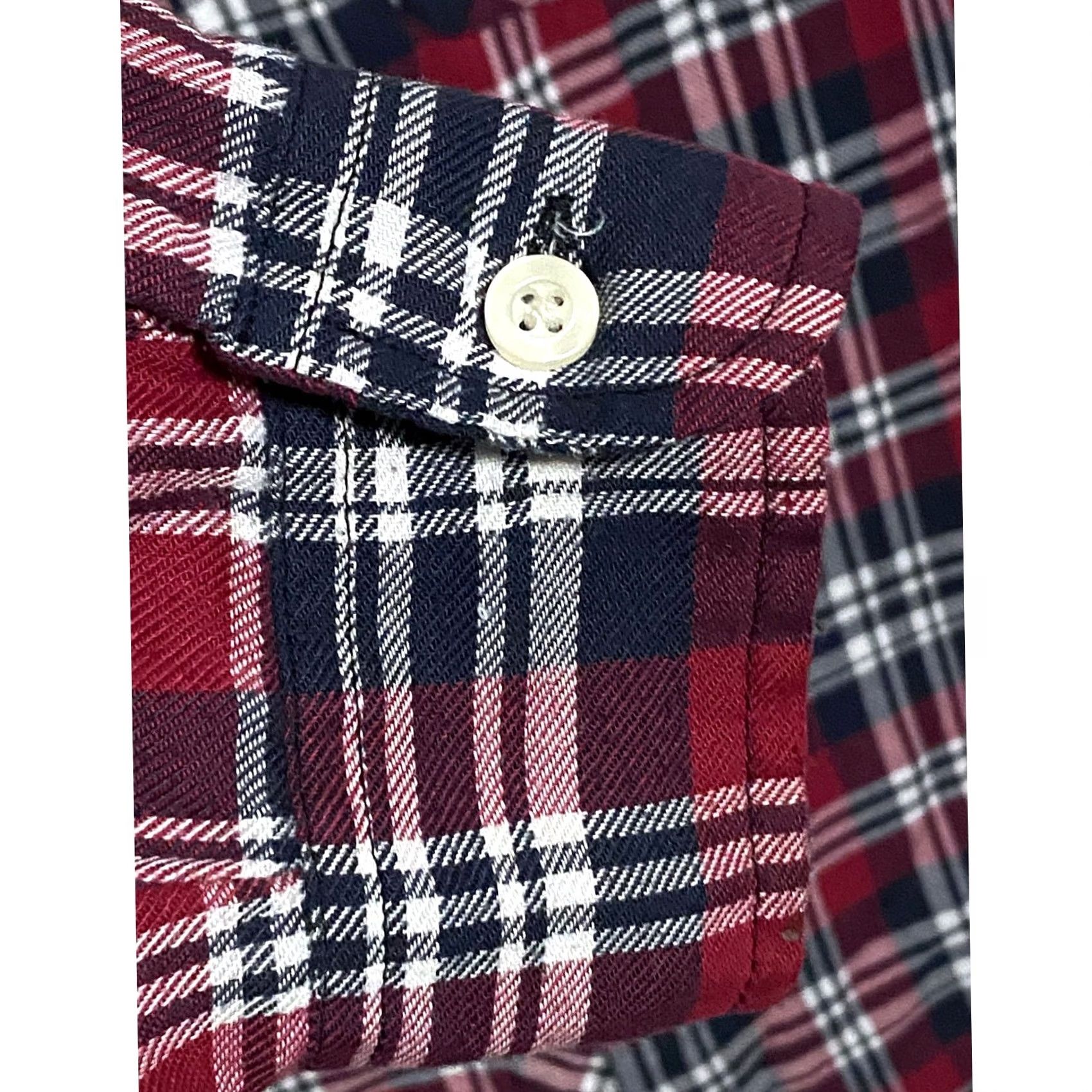 Hot Topic VINTAGE Hot Topic Plaid Flannel Button Down Shirt Womens M Grunge Emo Goth Skater Punk Shirt Size M / US 6-8 / IT 42-44 - 4 Thumbnail