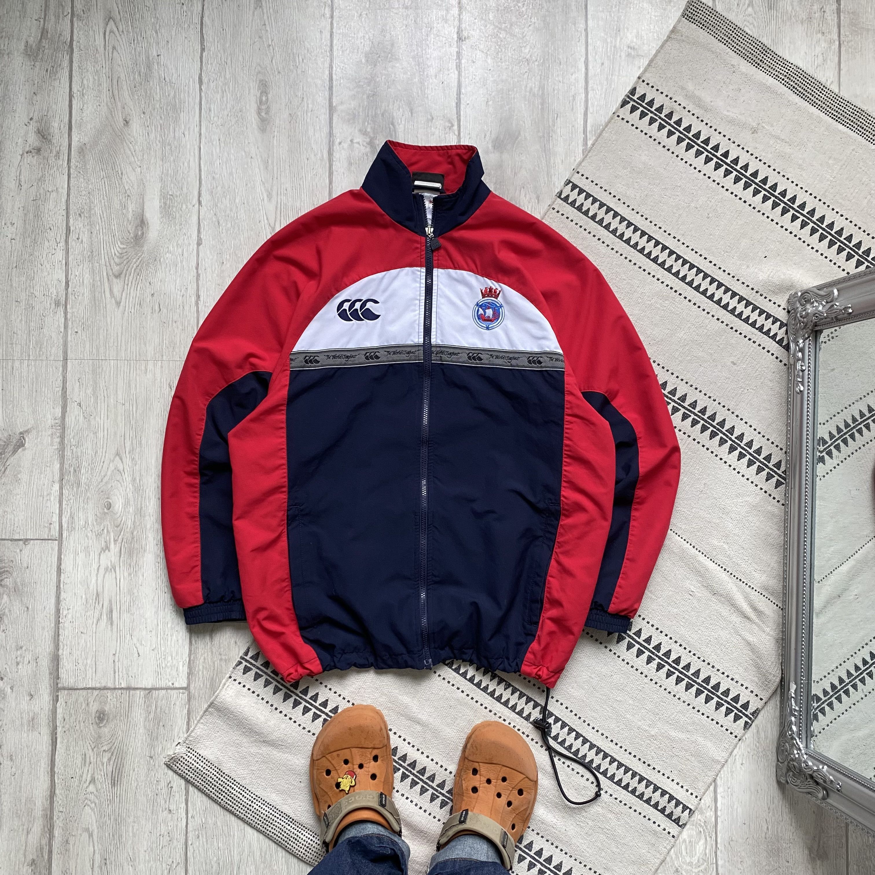 Canterbury of New Zealand Vintage 90s Canterbury Nylon track jacket England rugby Size US S / EU 44-46 / 1 - 1 Thumbnail