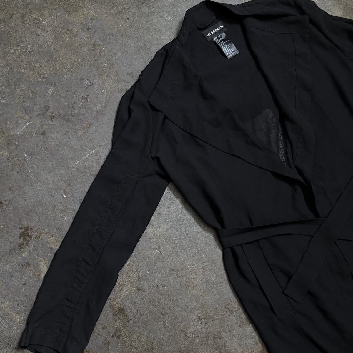 Ann Demeulemeester ANN DEMEULEMEESTER SHEER TRENCH - BLACK - 38 Size XS / US 0-2 / IT 36-38 - 3 Thumbnail