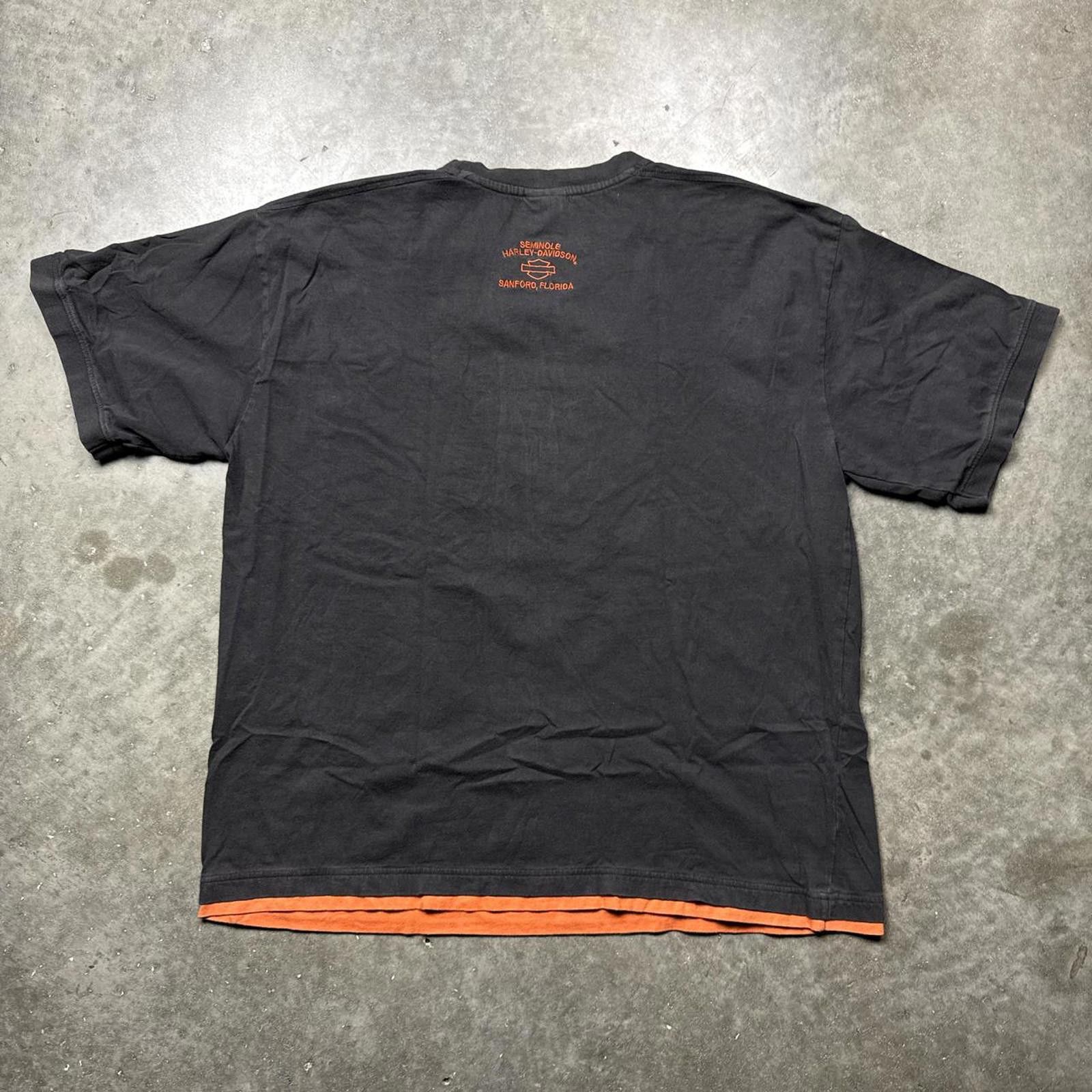 Harley Davidson Harley Davidson Brown Distressed Florida Y2k T-Shirt Size L / US 10 / IT 46 - 2 Thumbnail