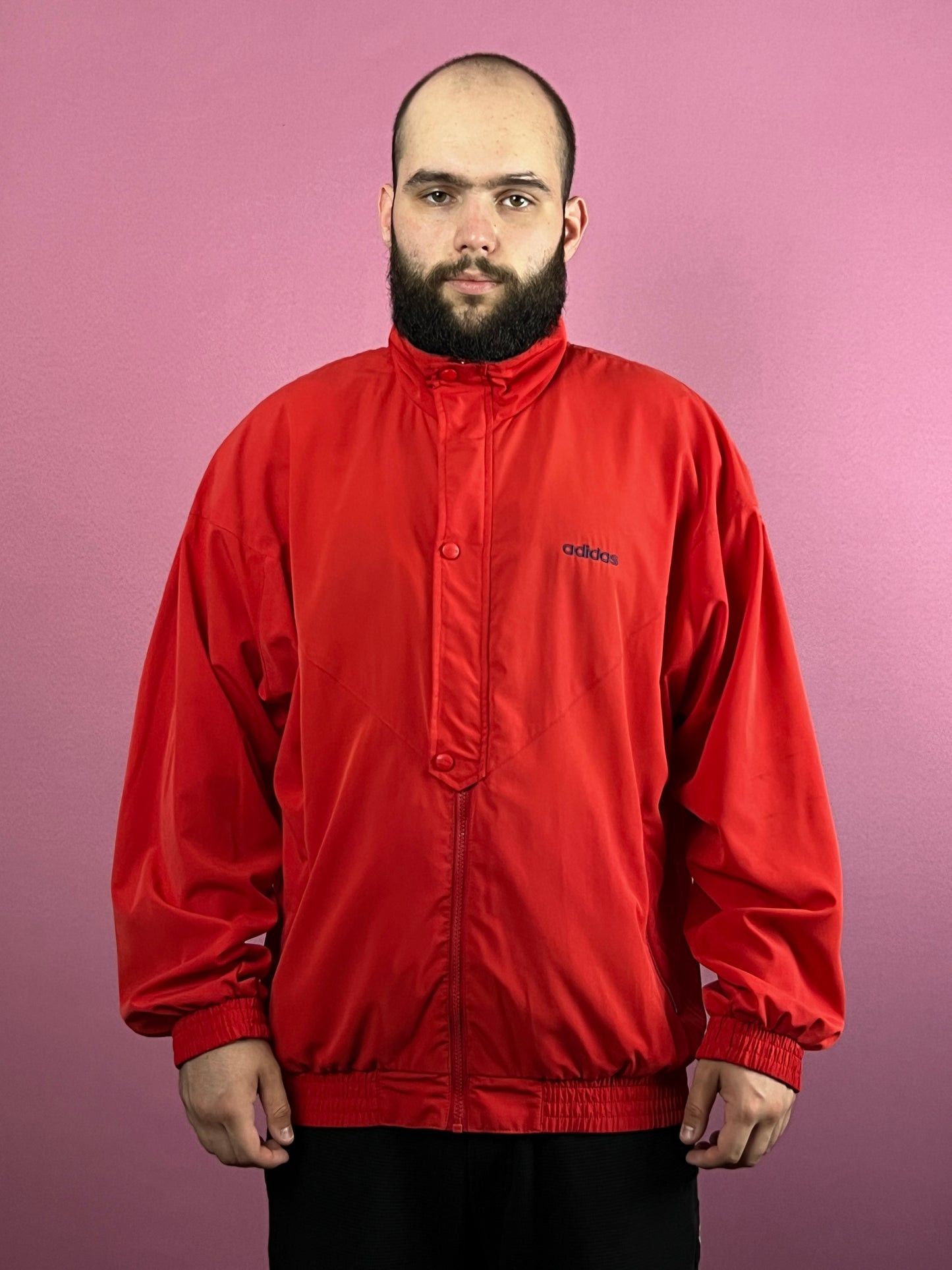 Adidas × Vintage 90s Adidas Vintage Men's Windbreaker Jacket - L Size US L / EU 52-54 / 3 - 2 Thumbnail