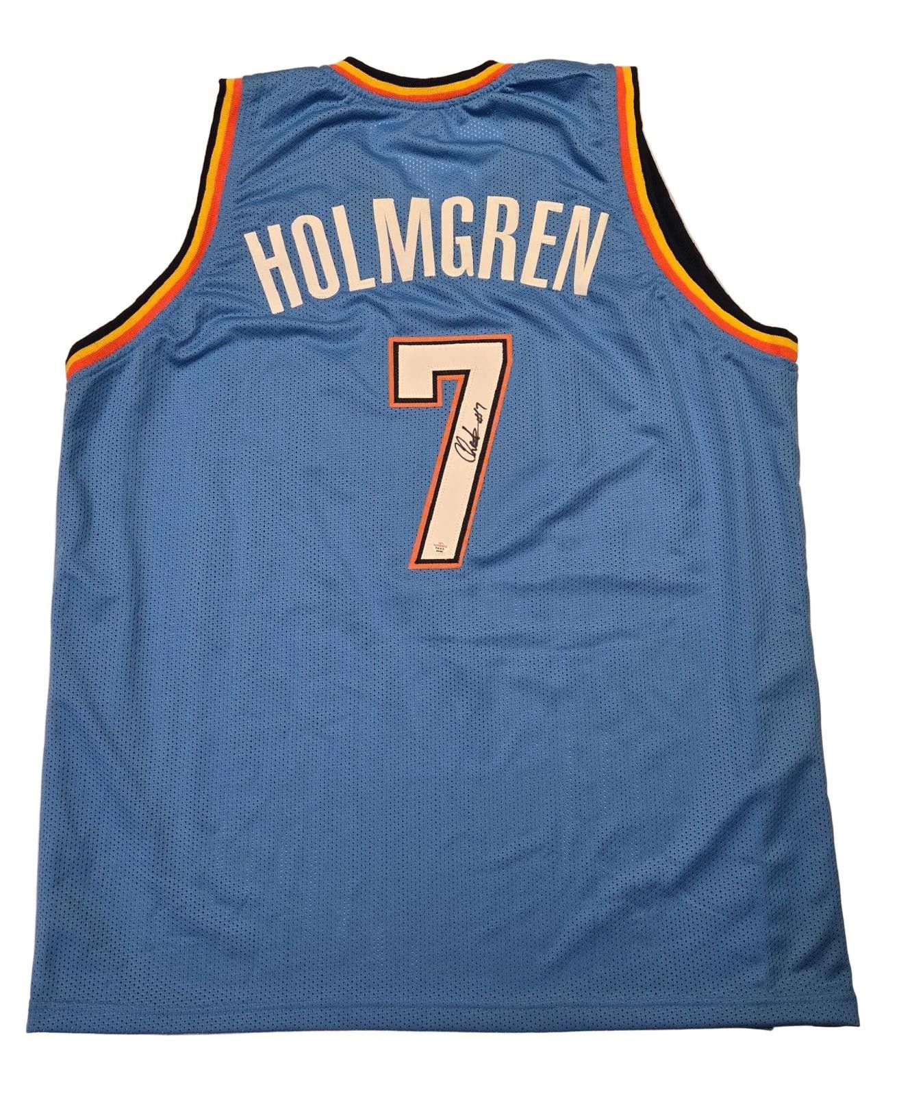 Other Chet Holmgren Thunder signed basketball jersey PAAS COA Size ONE SIZE - 2 Thumbnail