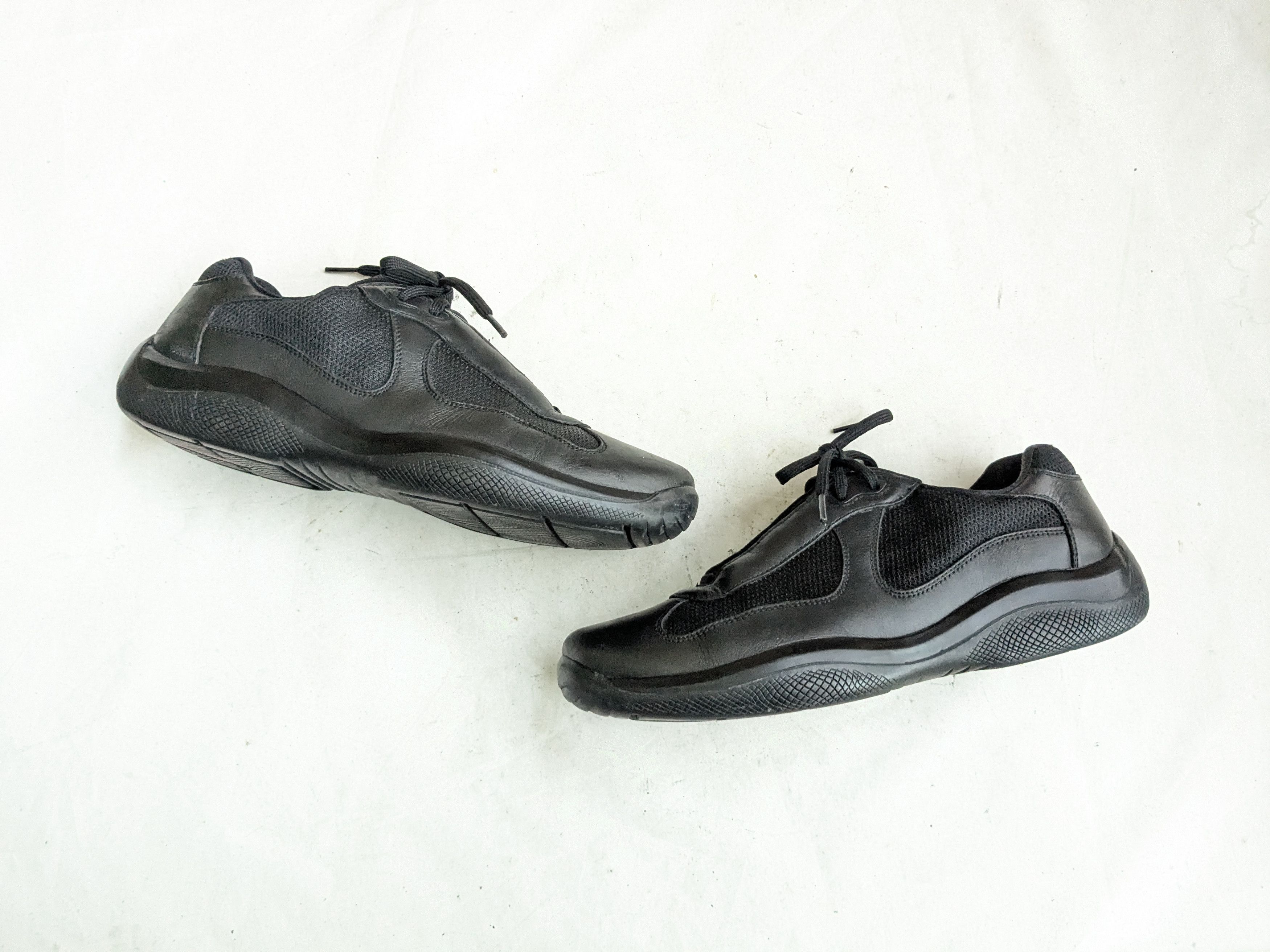 Prada Prada America's Cup Sneakers Black 9 Red Leather Low Tops Size US 9 / EU 42 - 1 Thumbnail