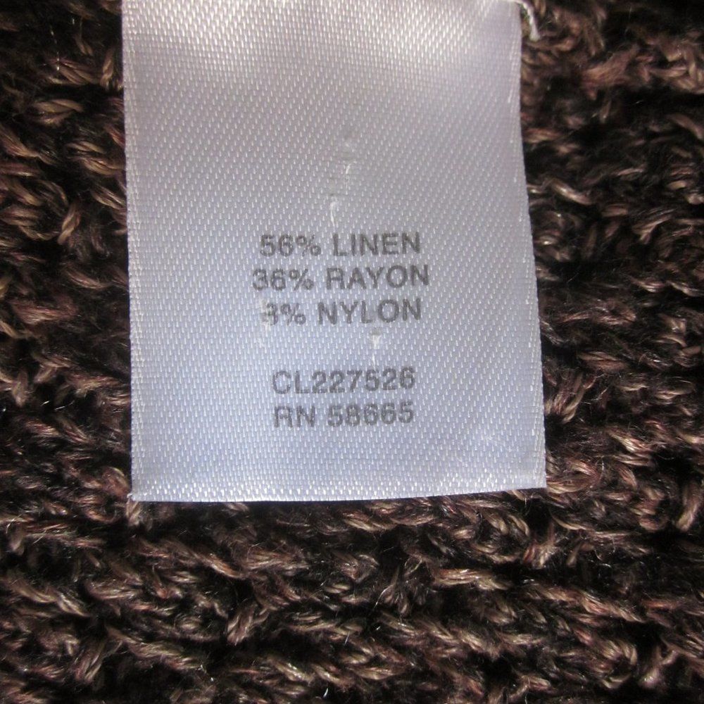 Vintage Classiques Entier Cardigan Brown Knit Linen Sz M Size M / US 6-8 / IT 42-44 - 8 Thumbnail