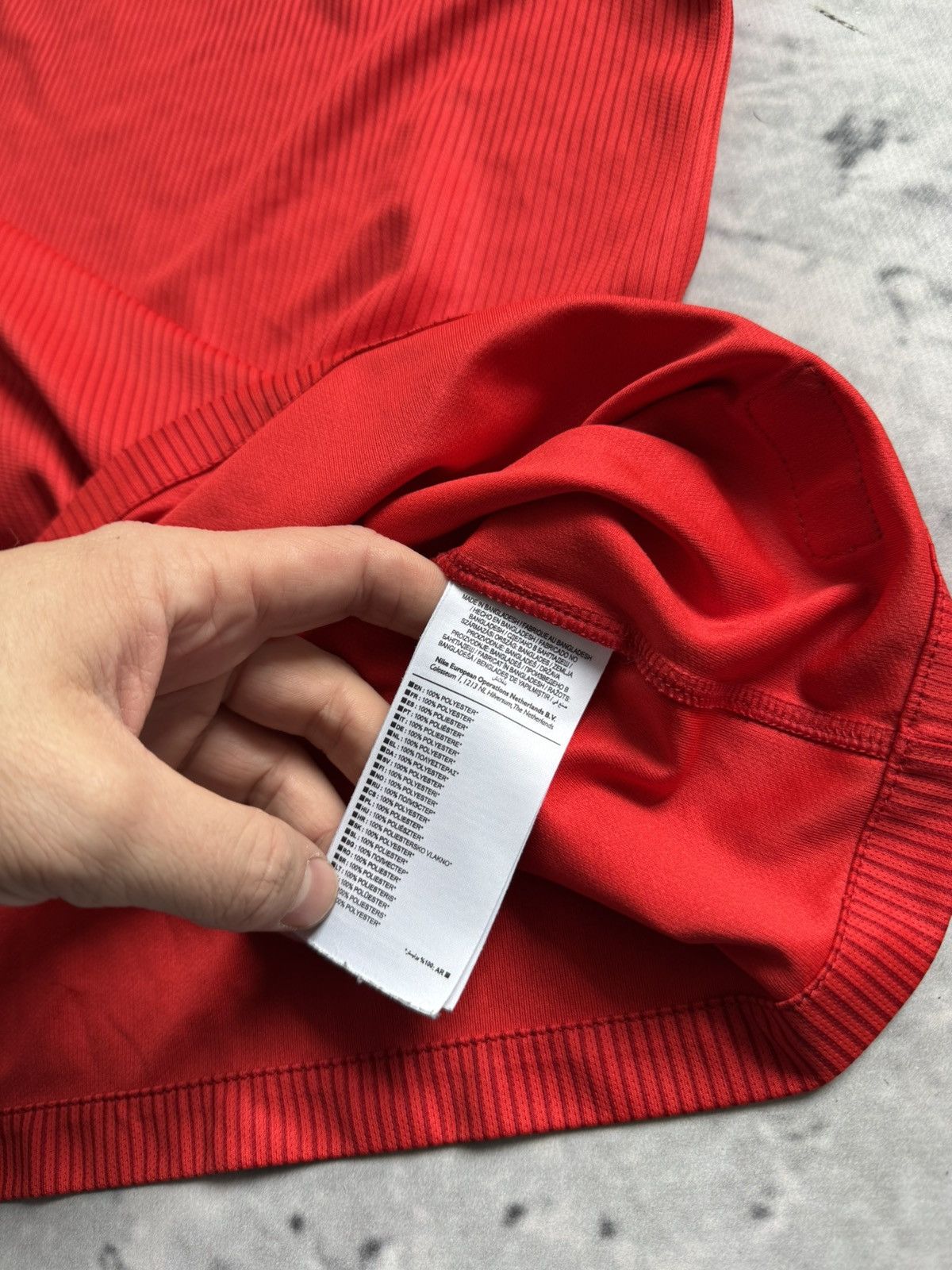 Nike × Vintage Nike England red jersey tee Size US S / EU 44-46 / 1 - 6 Thumbnail