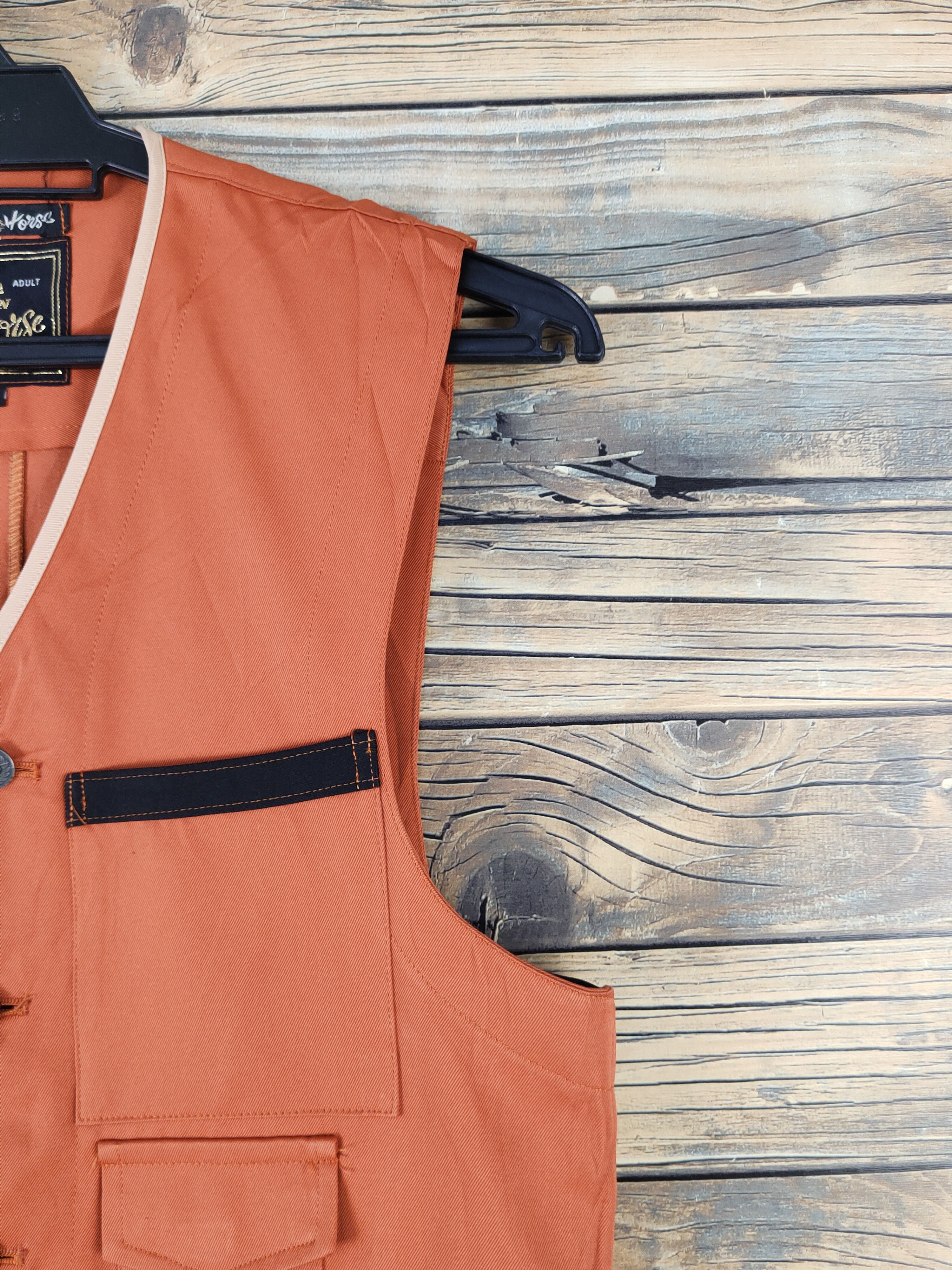 Japanese Brand × Vintage Vintage Union Two Horse Orange Black Vests Size US M / EU 48-50 / 2 - 7 Thumbnail