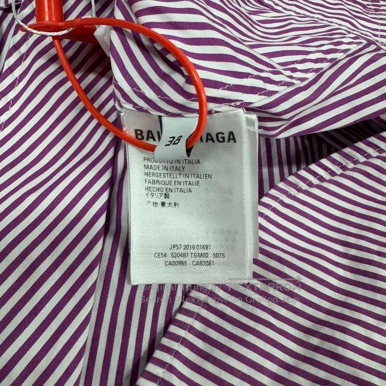 Balenciaga Balenciaga Back Letter Logo Striped Shirt Size XS / US 0-2 / IT 36-38 - 7 Thumbnail