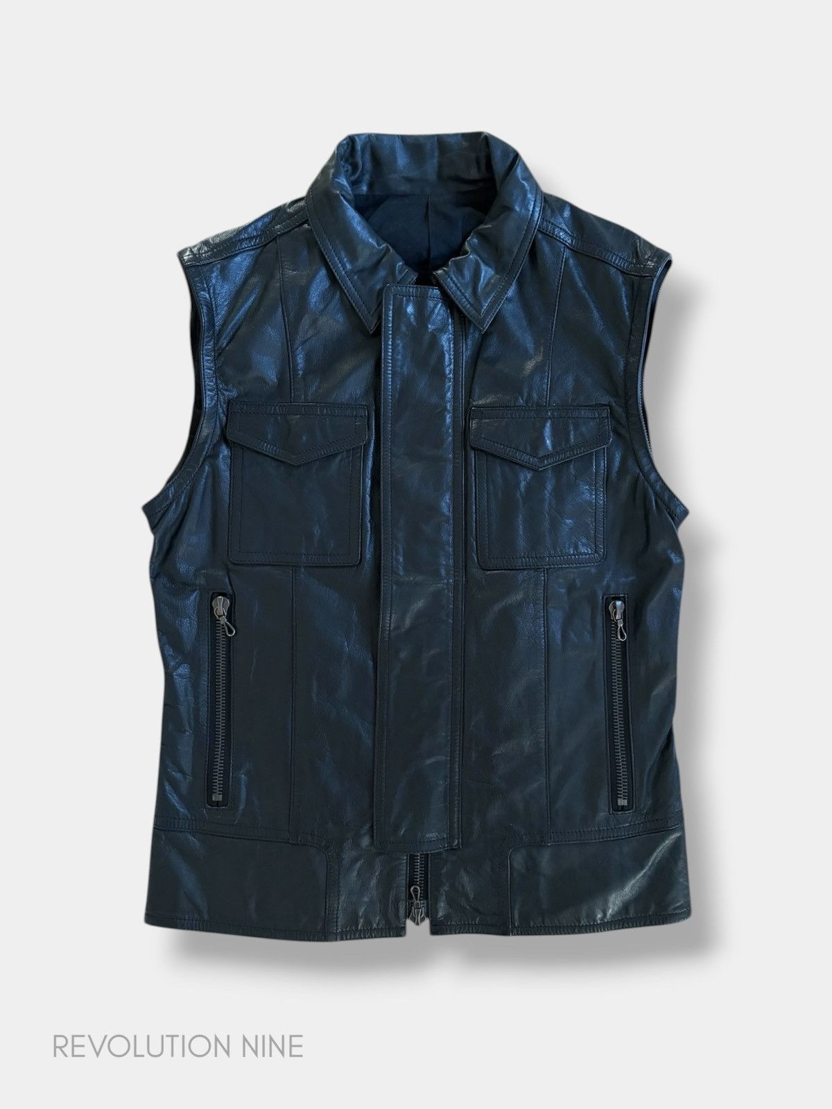 Shellac Shellac detachable sleeves black leather jacket Size US S / EU 44-46 / 1 - 3 Thumbnail