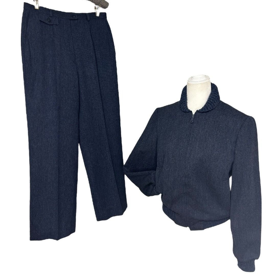 Pendleton Pendleton vintage 50s -60s 2 Piece Set Navy Wool Jacket Coat Size M / US 6-8 / IT 42-44 - 1 Thumbnail