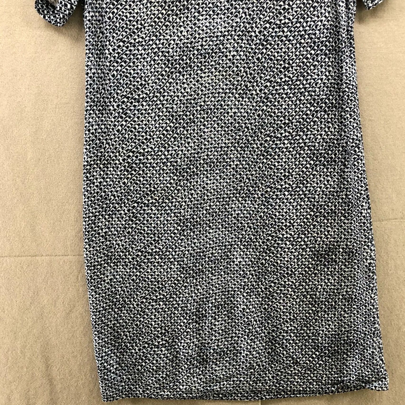 Michael Kors Michael Kors Blue Printed Crewneck Shift Dress Womens XS Knee Length Lightweight Size 26" / US 2 / IT 38 - 5 Thumbnail