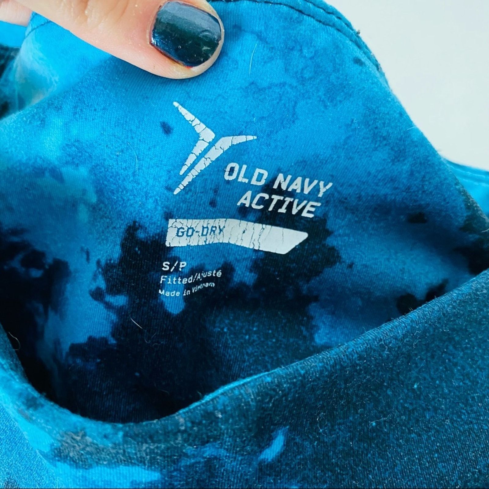 Old Navy OLD NAVY Blue Black Navy Galaxy Print High Rise Leggings Size 27" / US 4 / IT 40 - 4 Thumbnail