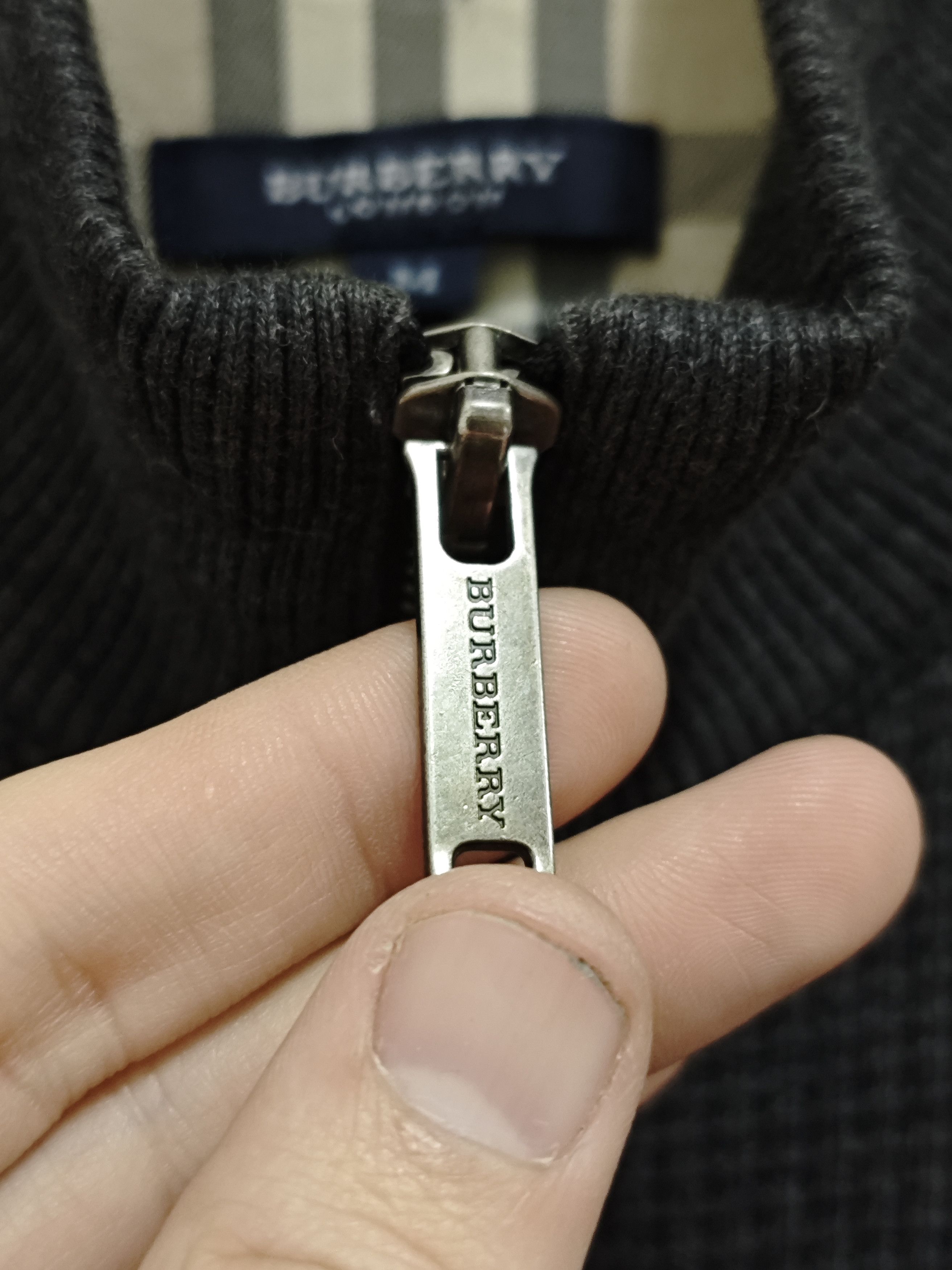 Burberry Burberry London Half Zip Grey Sweatshirt Size US M / EU 48-50 / 2 - 3 Thumbnail