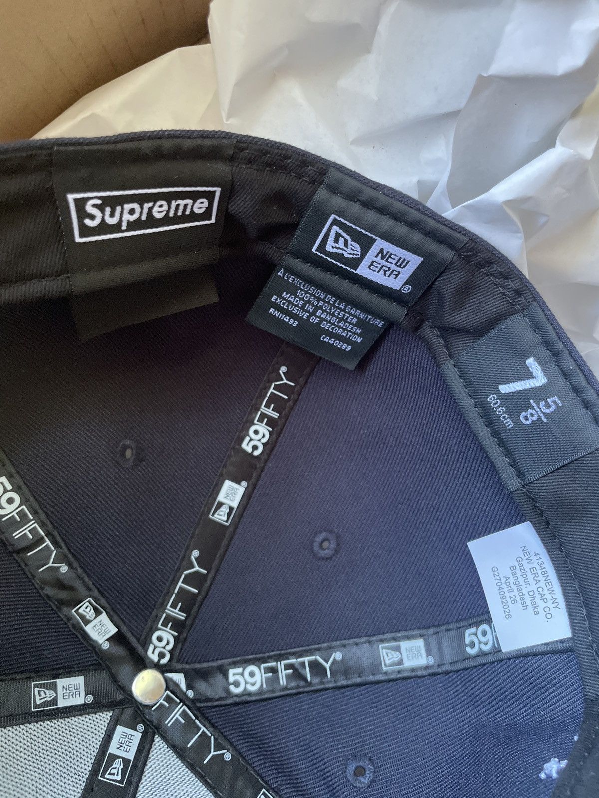 Supreme supreme x salem 7/58 fitted hat blue green rim Size ONE SIZE - 5 Thumbnail