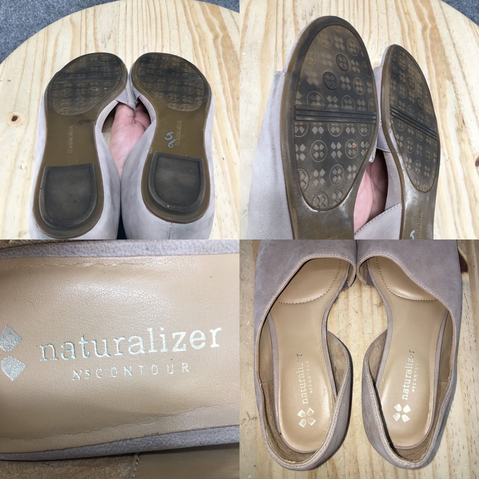 Naturalizer Naturalizer N5 Contour Sandals Beige Womens 9.5 M Lucie D’Orsay Flats Leather Sandal Casual Shoes Womens Size US 10 / IT 40 - 8 Thumbnail