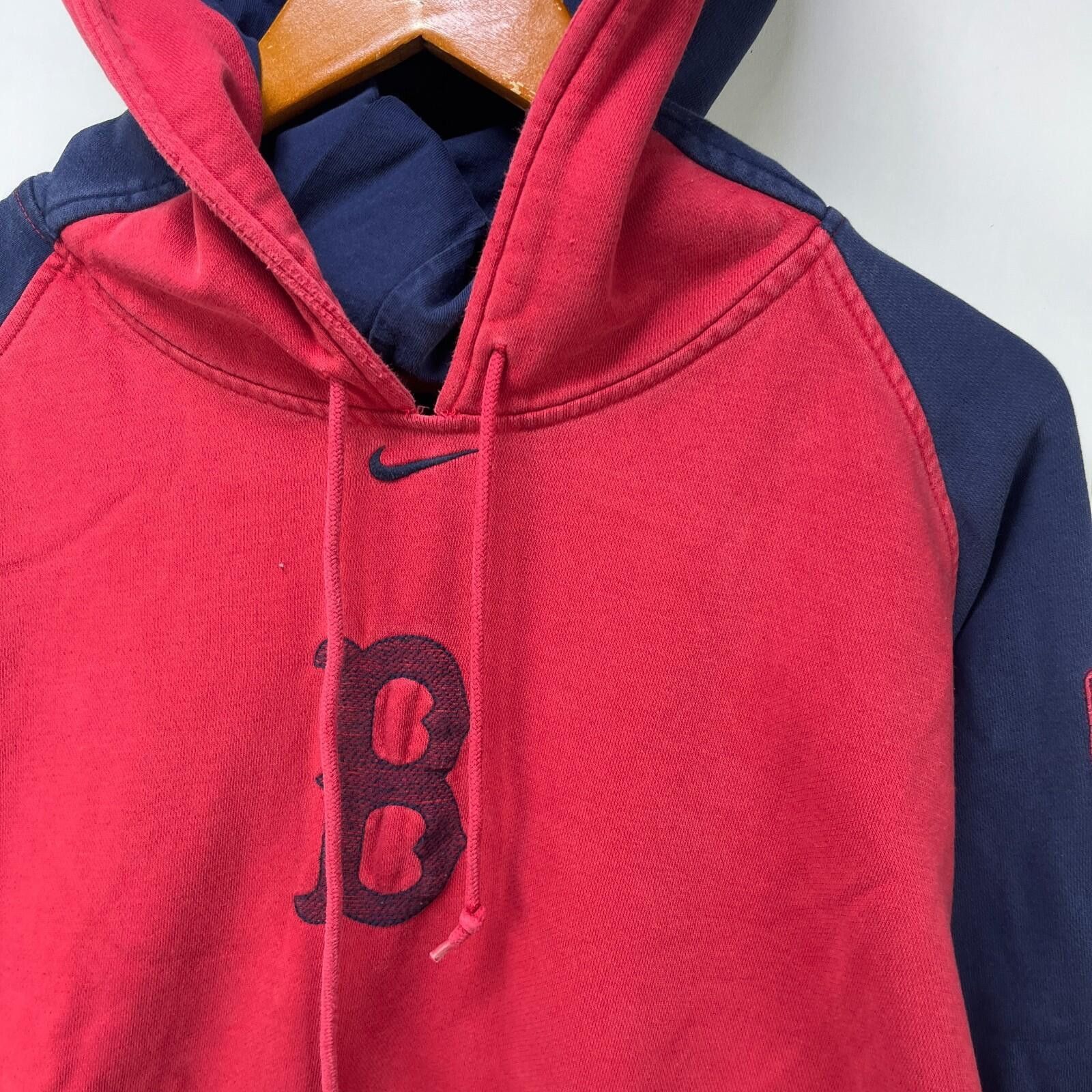 Nike Vintage Boston Red Sox Nike Middle Swoosh Hoodie XL Size ONE SIZE - 3 Thumbnail