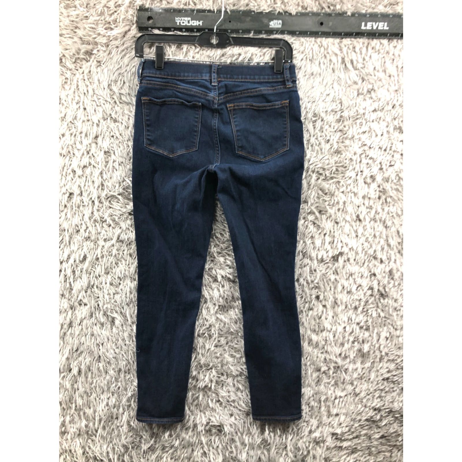 J.Crew J.CREW Skinny Jeans Shape Toothpick Womens 26 Blue Denim Dark Wash Regular Rise 5-Pocket Jeans Size 26 Mens Womens Boys Girls Size 26" / US 2 / IT 38 - 5 Thumbnail