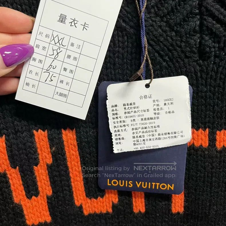 Louis Vuitton Louis Vuitton The latest Black Logo Intarsia Football Shor Size US XXL / EU 58 / 5 - 4 Thumbnail