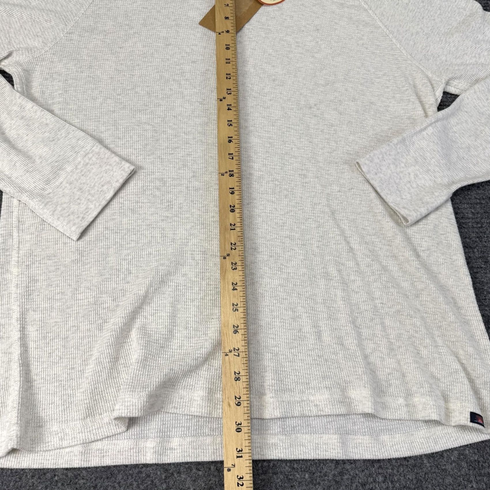 Faherty Faherty Shirt Mens 2XL White Cloud Cotton Thermal Waffle Knit Long Sleeve Tee Size US XXL / EU 58 / 5 - 7 Thumbnail