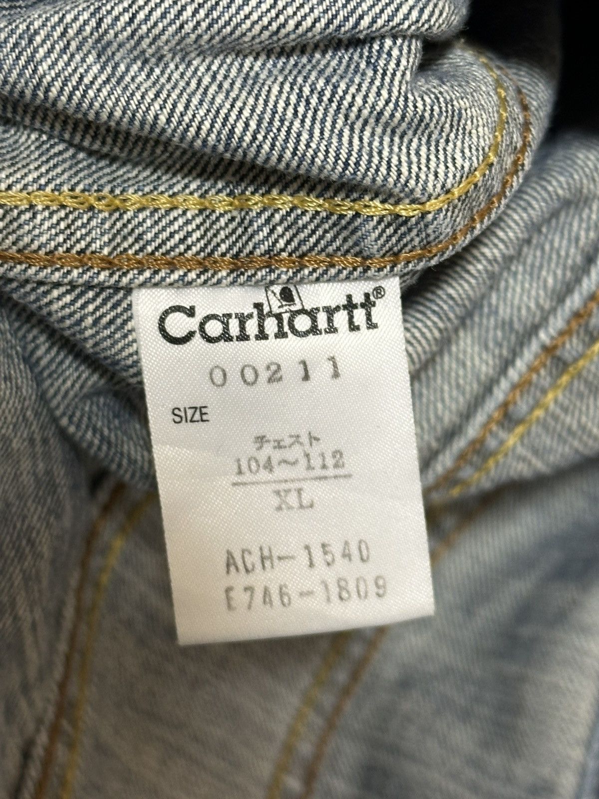 Carhartt vintage 90s Carhartt denim trucker jacket. Size US XL / EU 56 / 4 - 12 Thumbnail