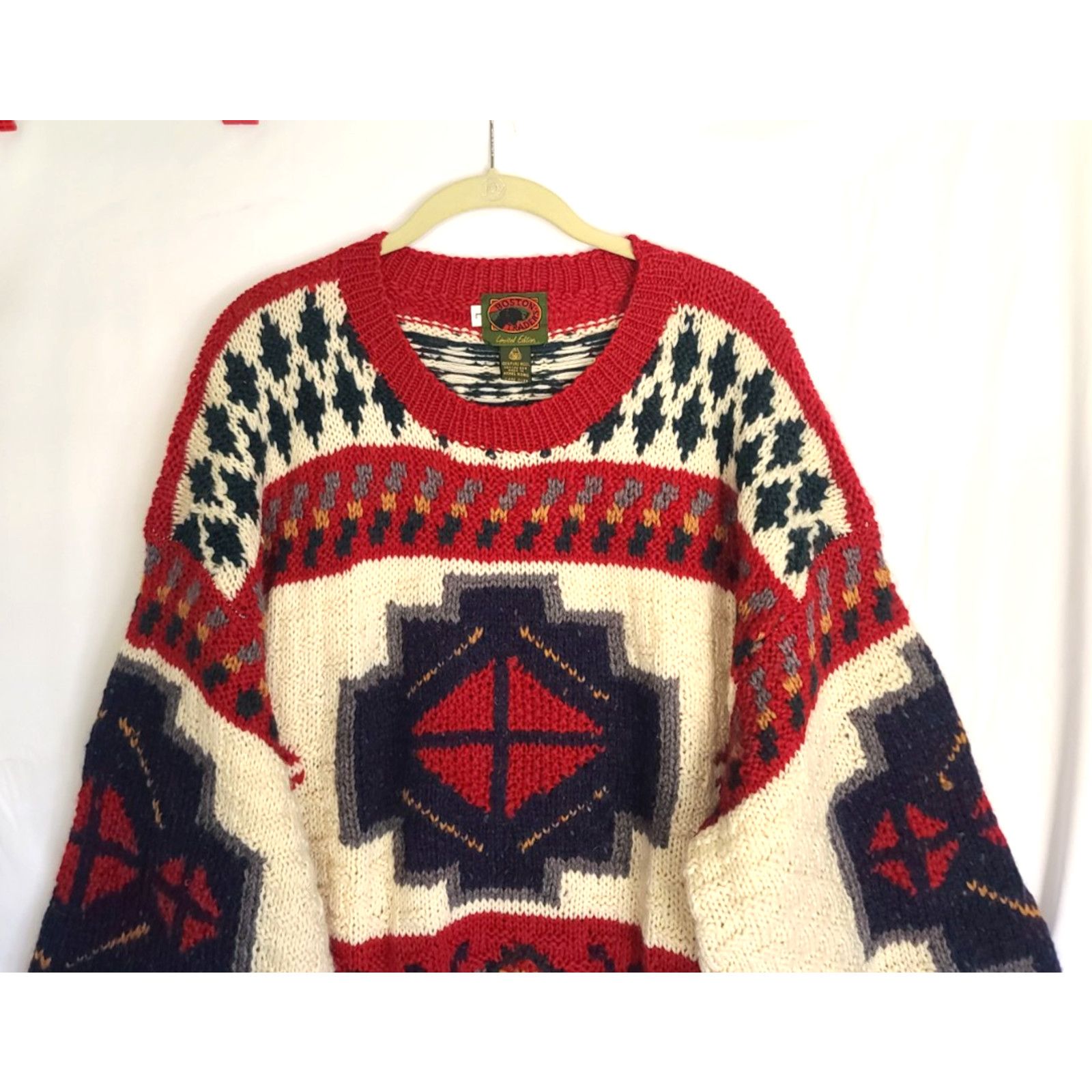 Boston Traders Vintage Boston Traders Mens Limited Edition Wool Sweater L Size US L / EU 52-54 / 3 - 2 Thumbnail
