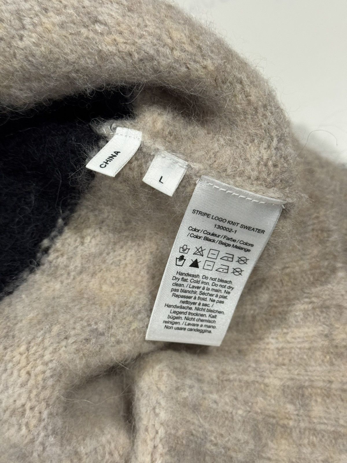 (di)vision Division (di)vision Striped Logo Knit Alpaca Wool Sweater L Size US L / EU 52-54 / 3 - 5 Thumbnail