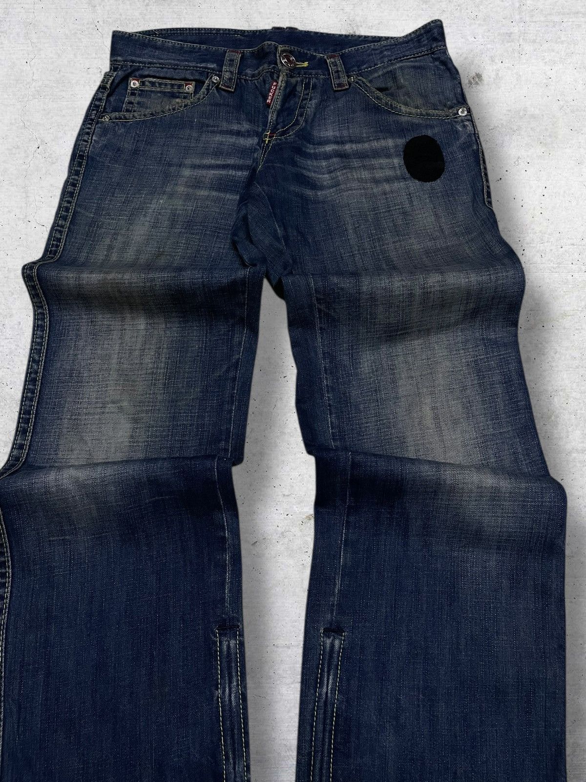 Dsquared2 VINTAGE DESIGNER DSQUARED2 ‘FUCKER’ ACDC RIPPED OG DENIM Size US 32 / EU 48 - 4 Thumbnail