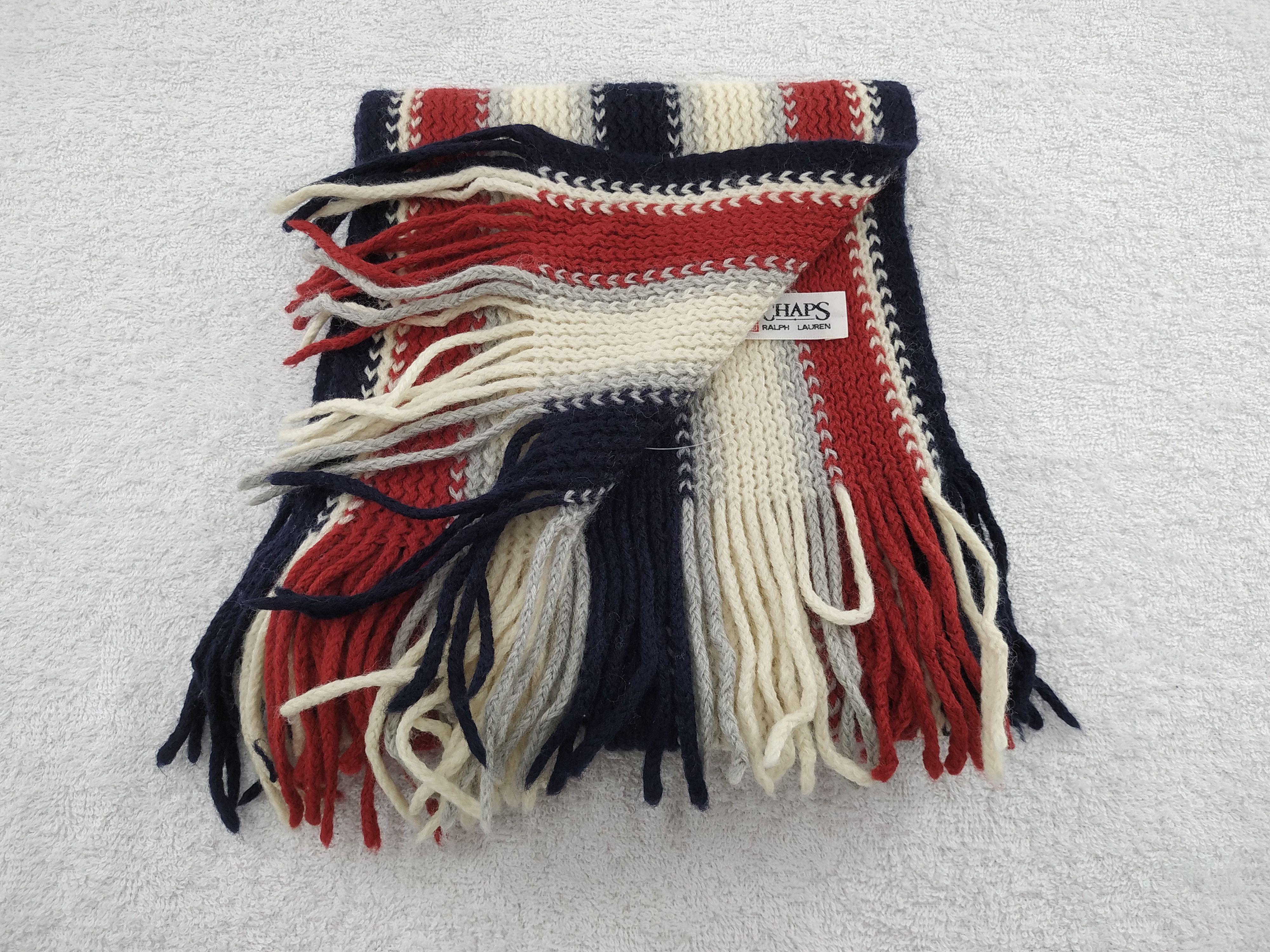 Chaps Ralph Lauren Vintage Chaps Ralph Lauren Scarf/Muffler/Neckwear MF440 Size ONE SIZE - 4 Thumbnail