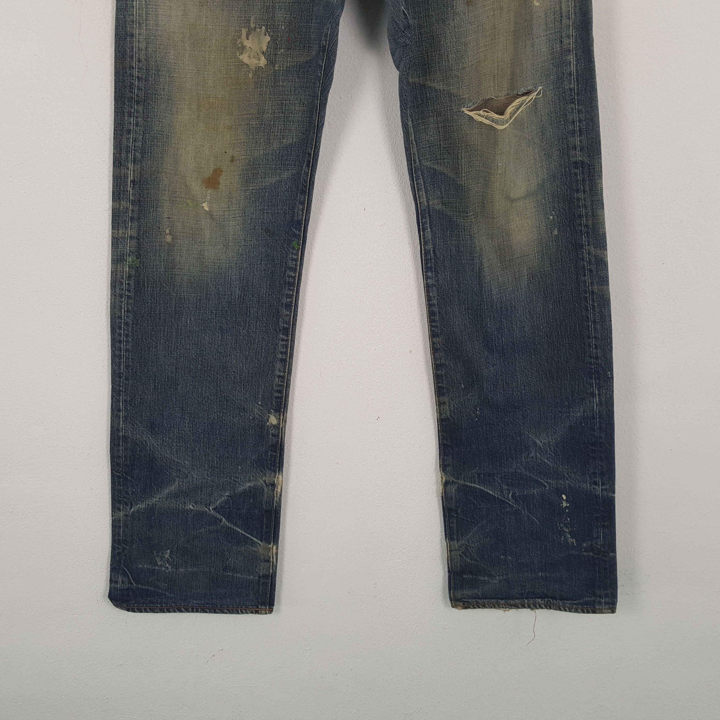 Prps Vintage Prps Japanese Brand Distressed Denim Jeans RR9 Size US 35 - 3 Thumbnail