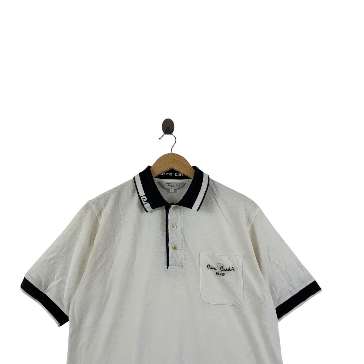 Pierre Cardin Vintage PIERRE CARDIN PARIS Embroidered Polo Tee Shirt Top Size US L / EU 52-54 / 3 - 2 Thumbnail