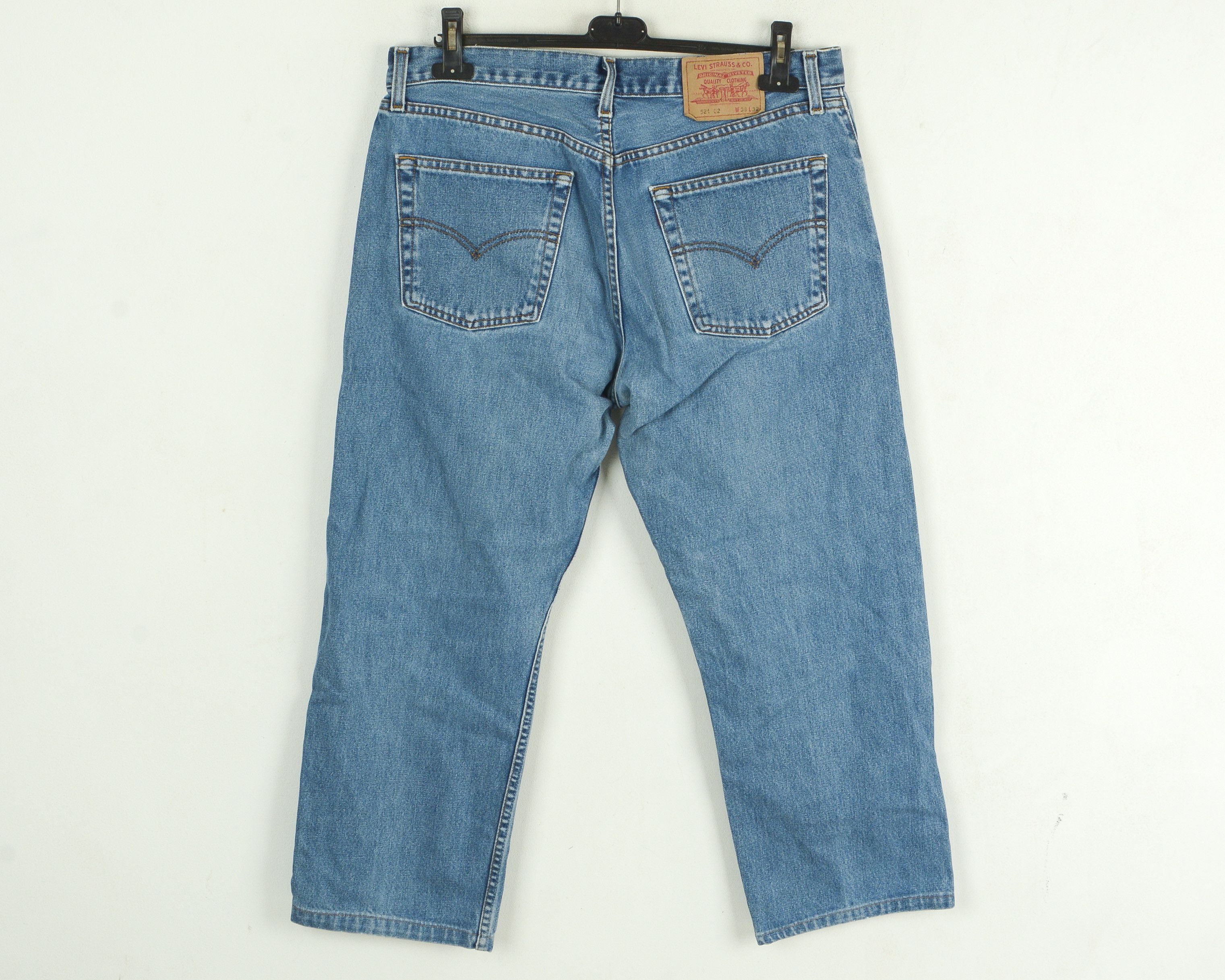 Levi's 521 Vintage Men's W36 L28 Jeans Denim Pants Straight Size US 36 / EU 52 - 5 Thumbnail