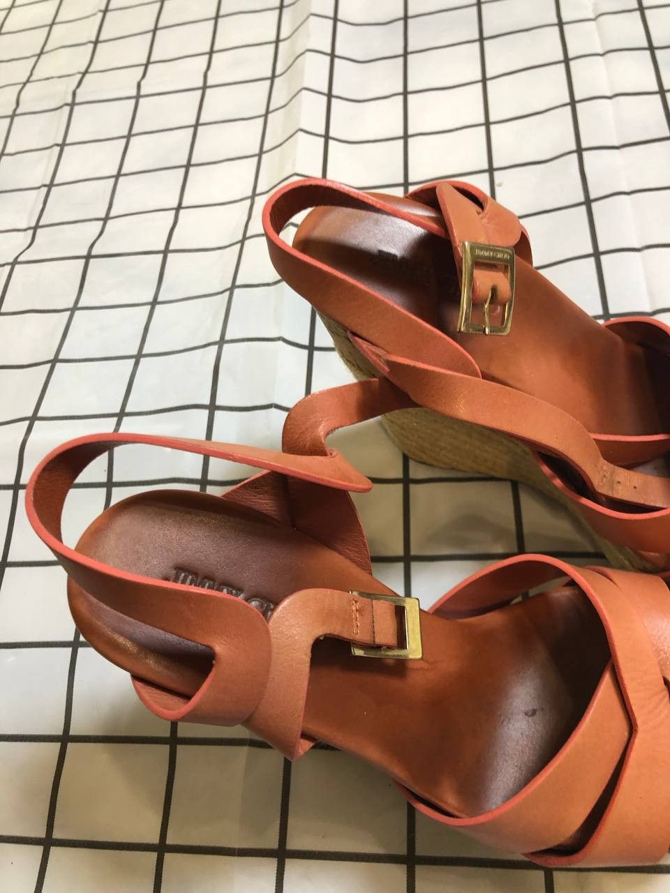 Jimmy Choo Jimmy Choo Minny Ankle Strap Sandals Camel Leather Burnt Size US 7.5 / IT 37.5 - 6 Thumbnail
